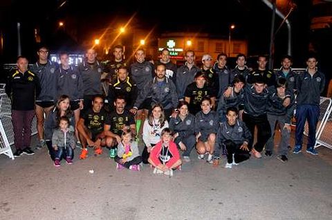 Miembros del CD San Paio participantes en la prueba.