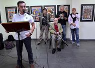 Abeij�n, Vizoso, Neira Vilas, Costa y Prego, durante la inauguraci�n. 