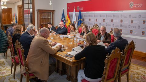 Junta de gobierno de la Diputaci�n de Lugo, presidida por Carmela L�pez