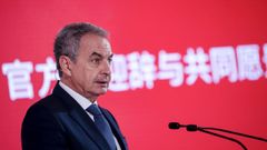 El expresidente del Gobierno Jos� Luis Rodr�guez Zapatero durante el foro China-Europe Talent Forum celebrado en septiembre del 2025 en Madrid.