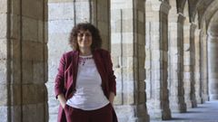 Goretti Sanmart�n (BNG) en una imagen de archivo en los soportales del pazo de Raxoi.