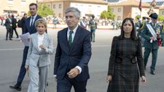 El ministro del Interior, Fernando Grande-Marlaska, a su llegada al acto de la jura o promesa de bandera de los integrantes de la 131� promoci�n de la Academia de Cabos y Guardias de Baeza.