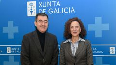 La fiscala superior de Galicia, Carmen Eir�, se reuni� este martes en Santiago con el conselleiro de Educaci�n, Rom�n Rodr�guez.