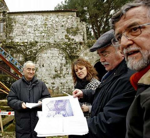 Iago Seara, derecha, es el autor del proyecto de la obra. 