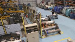 Instalaciones del Grupo Intaf, que presta servicios para el sector e�lico, en foto de archivo