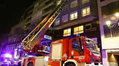 Imagen de archivo de los bomberos de Vigo en una actuaci�n
