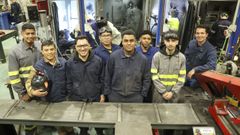 Alumnos extranjeros en el CIFP Ferrolterra