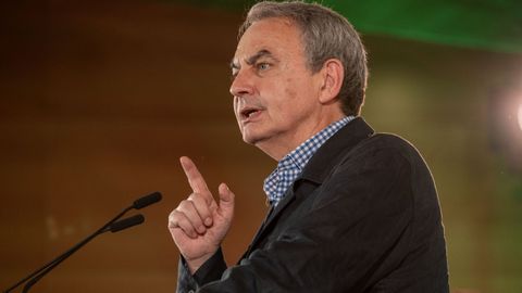 Zapatero, el pasado mes de abril, en un acto del PSOE en Ja�n
