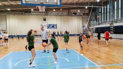 Participantes en el Chiquibasket de Ferrol