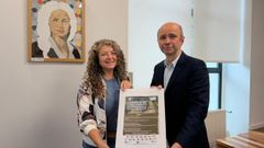 La concejala de Educaci�n, Nucha Bri�n, y el concejal de Servizos Sociais, Vicente Mari�o, presentaron el programa Cami�os de Co�ecemento e Experiencia de la USC en Ribeira

