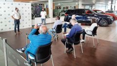 Daniel Cajigal director comercial de Triocar, durante la rueda de prensa