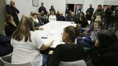 Los posibles afectados por el Novo Chuac se han reunido ya varias veces, en la imagen, en la asamblea del d�a 31