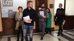 Los concejales del BNG en el Ayuntamiento de Lugo