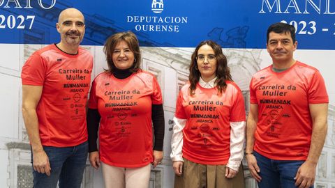 Organizadores y representantes de la Diputaci�n presentaron la camiseta oficial de la carrera