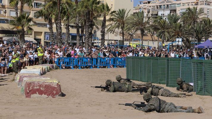 Militares espa&ntilde;oles en una exhibici&oacute;n durante el D&iacute;a de Melilla el pasado jueves.