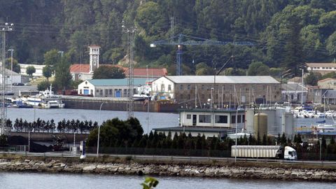 Vista de la zona industrial de A Gra�a. 