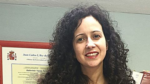 Katherinie Varela, candidata del PP a la alcald�a de Monforte