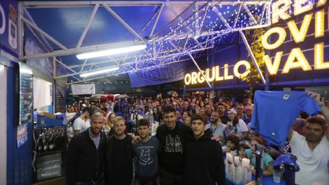 Ortuo, Cortina, Jimmy, Champagne y Sangalli en el chiringuito