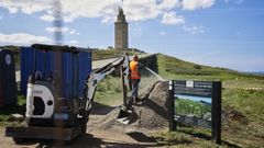 Este mi�rcoles comenzaron los trabajos de acondicionamiento de las sendas de la Torre