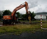 Los obreros iniciaron ayer a primera hora los trabajos. 