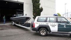 Registro de una nave en Vilanova donde se incautaron planeadoras semir�gidas.