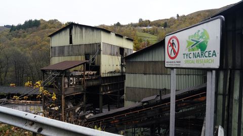 Vista de las instalaciones de la mina de Cangas de Narcea