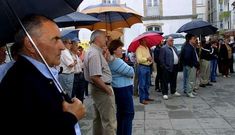 Acto de homenaje a los republicanos celebrado por el BNG en San Cibrao en agosto de 2002.