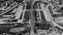 Vista de la zona de Elvi�a al paso de Alfonso Molina en 1971 