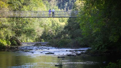 El caudal del r�o Eume, muy bajo por la falta de precipitaciones