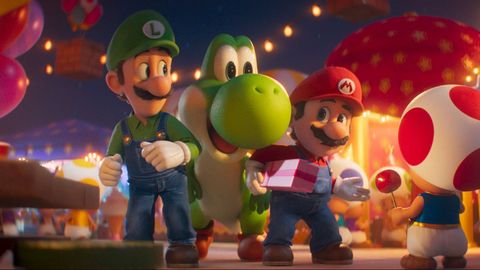 Luigi y Mario, en un momento de �Super Mario Galaxy: la pel�cula�