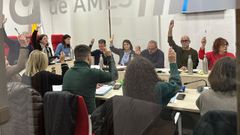 La corporaci�n de Ames (en la imagen) aprob� en la sesi�n ordinaria de este mes y por unanimidad varias iniciativas del gobierno local y de la oposici�n