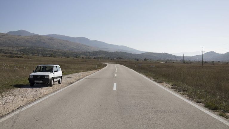 El Fiat Panda que emple� Alberto Rodr�guez, en plena ruta por Europa