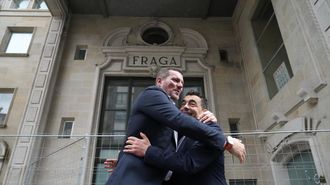 El conselleiro Jos� L�pez Campos y el presidente de la Diputaci�n, Lu�s L�pez