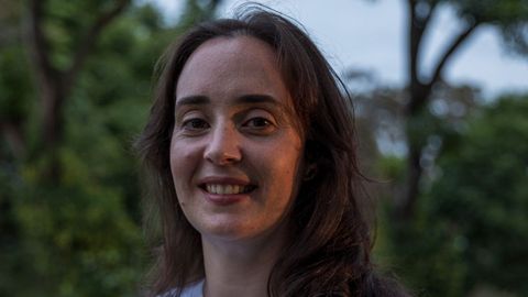 La ocean�grafa sevillana Elena Ceballos se mueve con un lema por bandera: �Sin azul no hay verde�.