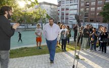 El aspirante reivindic� en O Pi�eiri�o, el lugar en el que creci�, �la cultura de barrios�. 