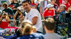El activista y comentarista conservador estadounidense Charlie Kirk durante un evento en�la Universidad Utah, poco antes de ser asesinado.