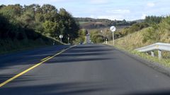 Un tramo de la carretera N-540, desde la que se accede a la parte sur de Taboada