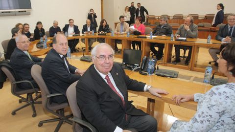 Vicente �lvarez Areces en la reuni�in de trabajo de la delegaci�n socialista en el Senado y el grupo parlamentario del PSdeG