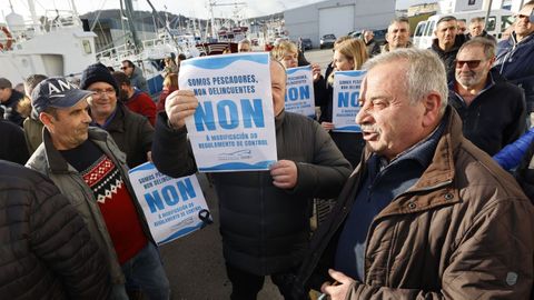 Concentraci�n en Burela, el 19 de enero del 2026, por los nuevos controles a la pesca de bajura.