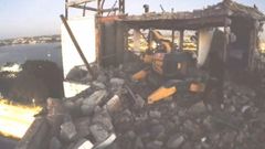 Graban a tres ladrones robando cable de las obras del hotel de pacientes del Chuac