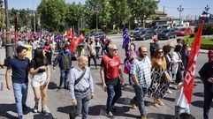 CC.OO. y UGT se manifestaron de manera conjunta por las calles de Ourense