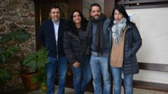 Andr�s Dom�nguez Silva, segundo por la derecha, es vecino de Negreira y presidente de la Asociaci�n Espa�ola de Grinpat�as