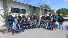 En el acto de clausura participaron los trabajadores del taller de empleo, los alcaldes de O Incio, B�veda y A Pobra do Broll�n y el delegado de la Xunta en Lugo