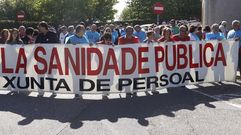 Concentraci�n en el hospital Meixoeiro