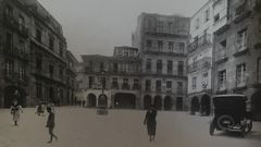 Aspecto de la plaza de la Constituci�n a principios del siglo XX.