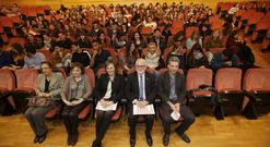 Los estudiantes extranjeros fueron recibidos ayer en el Paraninfo de la Maestranza. 