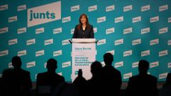 Laura Borr�s, de JxCat, este mi�rcoles en una conferencia en Barcelona