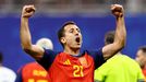 Oyarzabal festeja el triunfo frenta a Arabia Saud�, el primero de Espa�a en este Mundial.