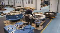 El Grupo Intaf -en foto de archivo- es una referencia en el sector industrial del e�lico en Galicia