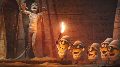 Detalle del filme del regreso de los revoltosos y divertidos minions.